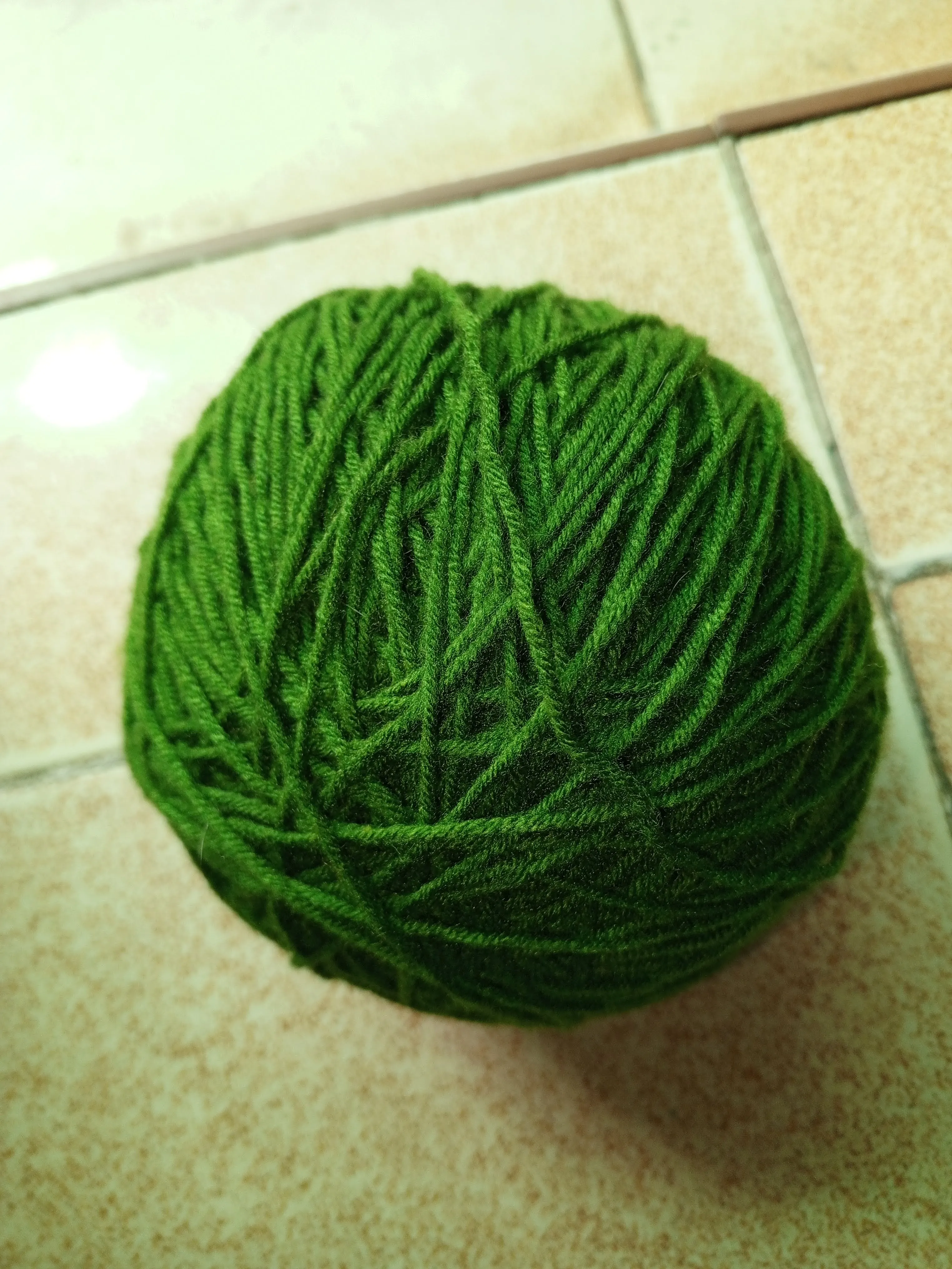 A big green ball of yarn