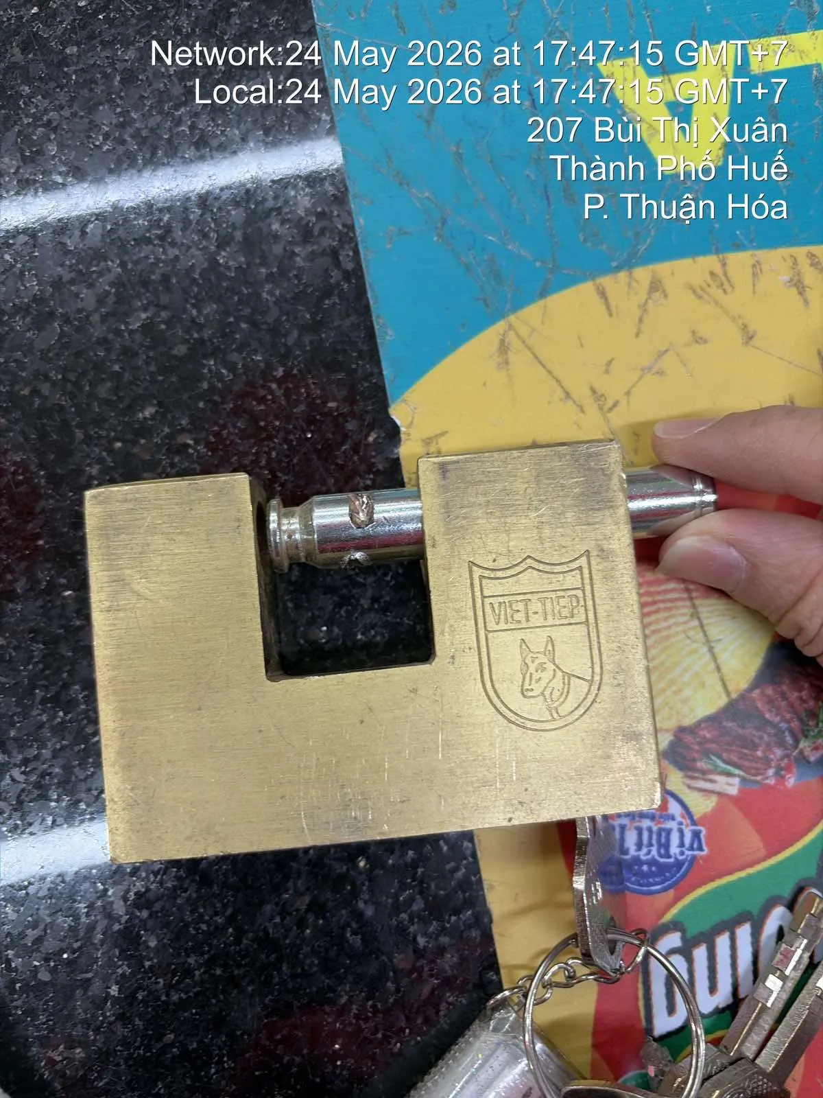The broken lock